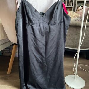 Wild Fable Black Smocked Mini Dress